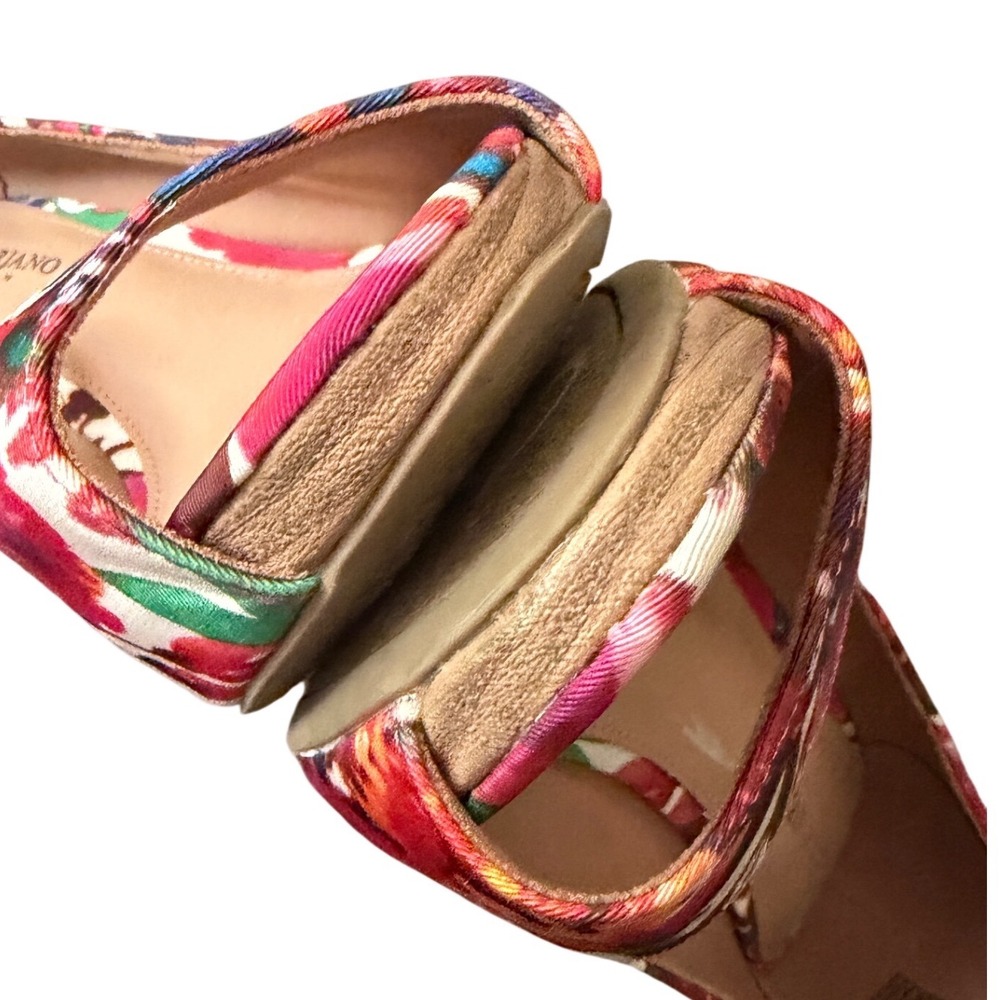 Christian Siriano for Payless Floral Peep Toe Multicolor Stiletto Heels 8.5 - Picture 5 of 5